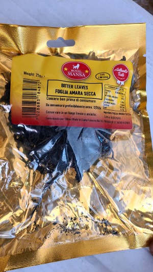 BITTER LEAVES SECCO 25GR*20PCS
