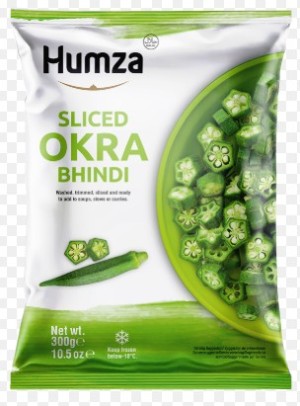 OKRA GREEN CUT CONGELATO (HUMZA) 300GRx10PKT