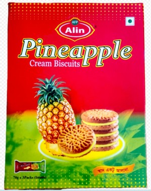 PINAPPLE BISCUITS (ALIN) 210GR*12PKT