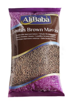 LENTILS BROWN WHOLE (ALI BABA) 10PCS*1KG