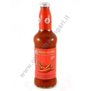 SRIRACHA CHILLI SAUCE( COCK)(SALSA PICANTE) 700MLx12PCS BOTTIGLIA